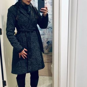 Charcoal Tabby Old Navy Relaxed Textured Overcoat
